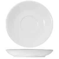 Блюдце «Кунстверк»;фарфор;D=120/40,H=14мм;белый