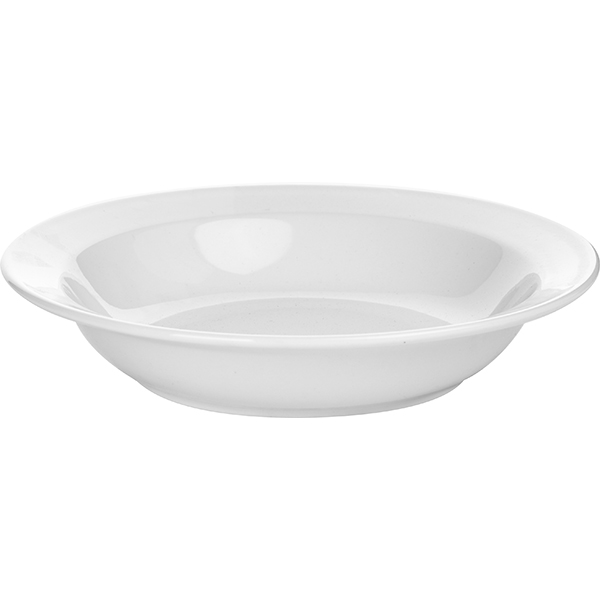 Тарелка глубокая «Бейсик»;фарфор;400мл;D=20,H=6см;белый