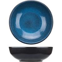 Тарелка глубокая «Млечный путь голубой»;фарфор;1л;D=200,H=65мм;голуб.,черный