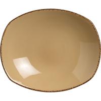 Тарелка глубокая «Террамеса Вит»;фарфор;,H=55,L=255,B=240мм;бежев.