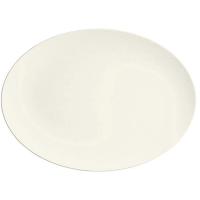 Блюдо «Пьюрити» овальное;фарфор;,H=26,L=370,B=272мм;белый