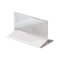 Подставка д/карточек резерв.;пластик;,H=100,L=150,B=95мм;прозр.,белый