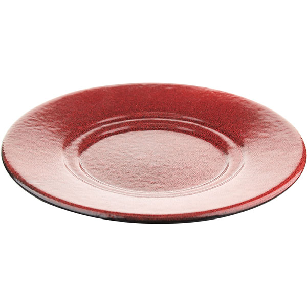 Блюдце «Млечный путь красный» универсальное;фарфор;D=15,5см;красный,черный