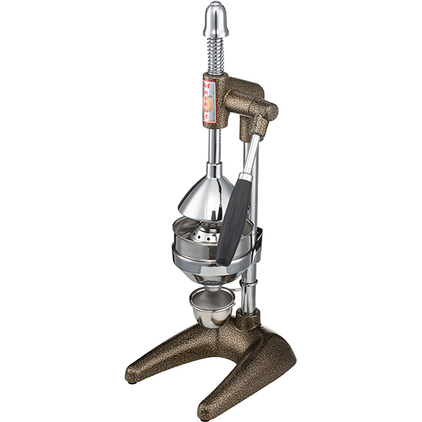 Пресс для цитрусовых и граната;сталь нерж.;D=11,H=49,L=24,B=19см;бронз.