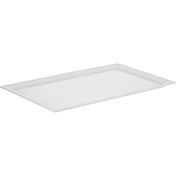 Блюдо прямоугольное;фарфор;,H=15,L=350,B=215мм;белый