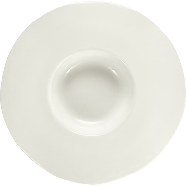 Тарелка для пасты «Афрос»;кост.фарф.;D=33,H=4см;слон.кость