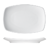 Блюдо «Опшенс» прямоугольное;фарфор;,L=32,B=22,9см;белый