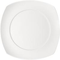 Тарелка «Опшенс» квадратная;фарфор;,H=25,L=265,B=265мм;белый
