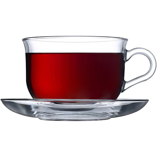 Чайная пара «Ташкент»;стекло;290мл;D=98,H=76мм;прозр.