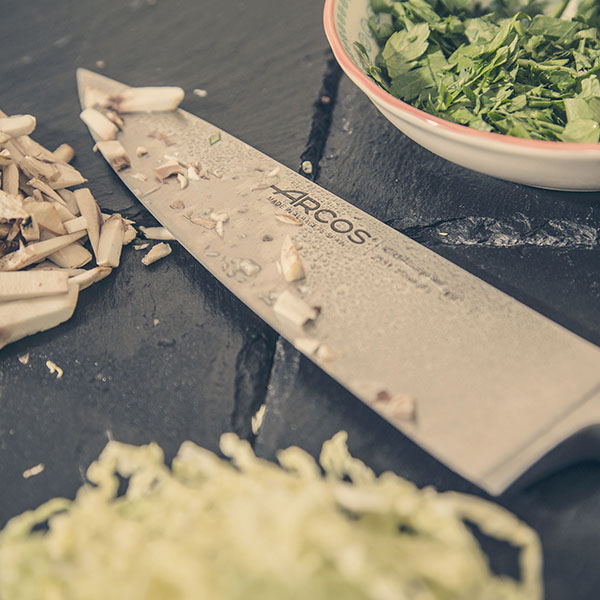 Нож поварской «Классика»;сталь нерж.,полиоксиметилен;,L=343/210,B=43мм;черный,металлич.