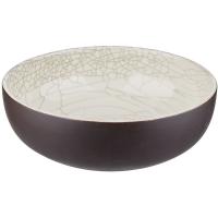 Салатник «День и ночь»;керамика;1,3л;D=215,H=75мм;белый,черный