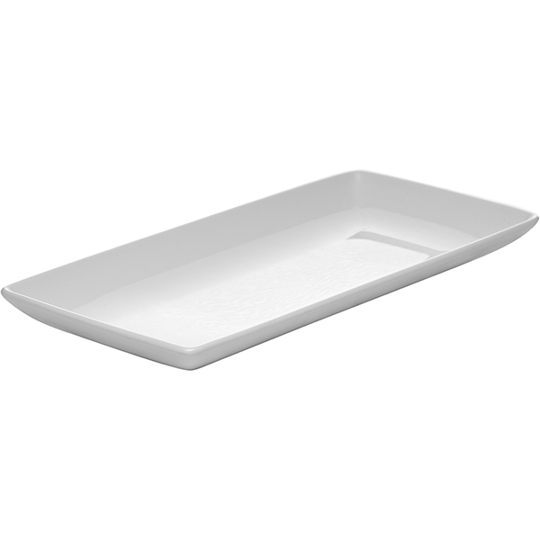Блюдо «Тэйст» прямоугольное;фарфор;,L=29,B=14см;белый