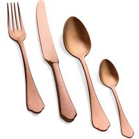 Набор столовых приборов «DolceV PeltrBronzo»;сталь нерж.