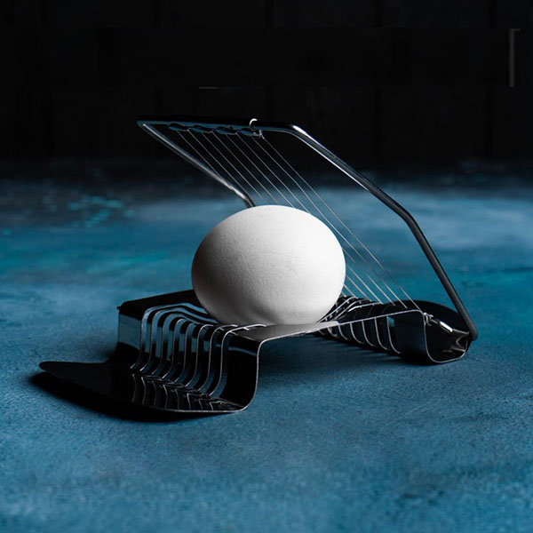 Яйцерезка;сталь нерж.;,H=2,L=15,B=13см;металлич.