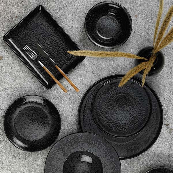 Тарелка «Нанокрем Блэк» мелкая;фарфор;D=270,H=26мм;черный