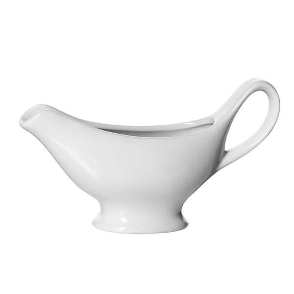 Соусник «Кунстверк»;фарфор;80мл;,H=85,L=150,B=45мм;белый