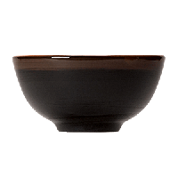 Салатник «Кото»;фарфор;255мл;D=112,H=55мм;черный,коричнев.