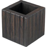 Подставка д/столов. приборов;дуб;,H=12,L=12,B=12см;черный