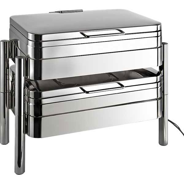 Мармит с крышкой «Премиум»;сталь нерж.;9л;,H=33,L=66,B=48см;металлич.