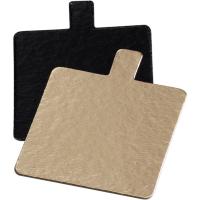 Подложка для кондитерских изделий «Фло»[200шт];картон;,L=7,B=7см;черный