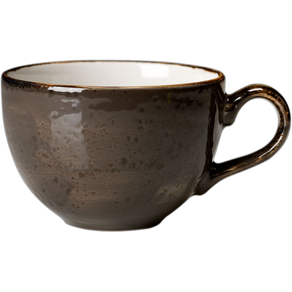 Чашка кофейная «Крафт Грэй»;фарфор;85мл;D=65,H=50,L=85мм;серый