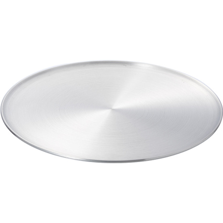 Поднос круглый;алюмин.;D=35см;серебрист.
