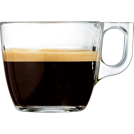 Кружка «Волюто»;стекло;220мл;D=107,H=71мм;прозр.