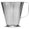 Стакан мерный с ручкой;сталь нерж.;1,5л;D=18,5,H=16,5см;серебрист.