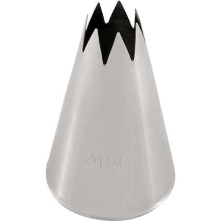 Насадка кондитерская «Открытая звезда» (7 зубцов);сталь нерж.;D=30/11,H=50мм;стальной