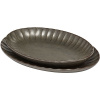 Салатник «Инку» овальный;керамика;,H=27,L=220,B=154мм;зелен.