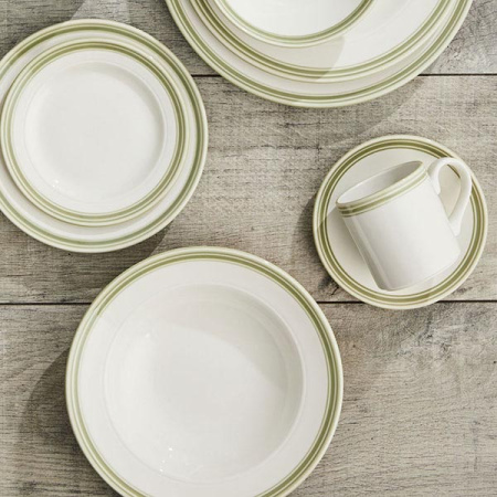 Кружка «Бид Сейдж Вош»;фарфор;285мл;D=7,H=11,L=11см;белый,зелен.