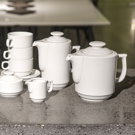 Чашка чайная «Прага»;фарфор;190мл;D=80,H=65мм;белый