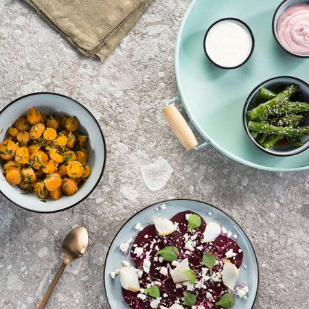 Салатник «Сиель блю»;керамика;300мл;D=11,H=5см;голуб.