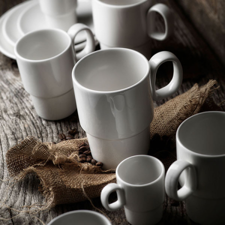 Кружка «Лив»;фарфор;285мл;D=78,L=110мм;белый