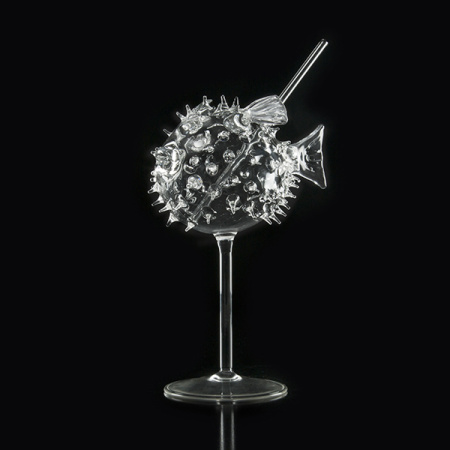 Бокал для коктейлей «Фугу»;стекло борос.;250мл;,H=22,L=16,B=10см;прозр.