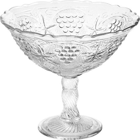 Ваза для фруктов «Пикник»;стекло;D=23,5,H=20,5см;прозр.