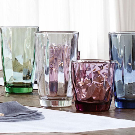 Олд фэшн (стакан) «Даймонд»;стекло;305мл;D=84,H=93мм;фиолет.