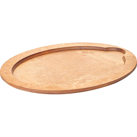 Подставка овал. для сковор. 4020192;дерево;,H=2,L=39,B=30см;коричнев.