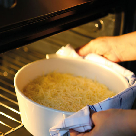 Кастрюля для сервировки «Революшн» с крышкой;керамика;0,5л;D=136,H=92мм;белый,желт.