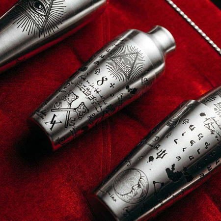 Шейкер американский «Кенко Алкеми»;сталь нерж.;0,7л;D=90,H=175мм;серебрист.