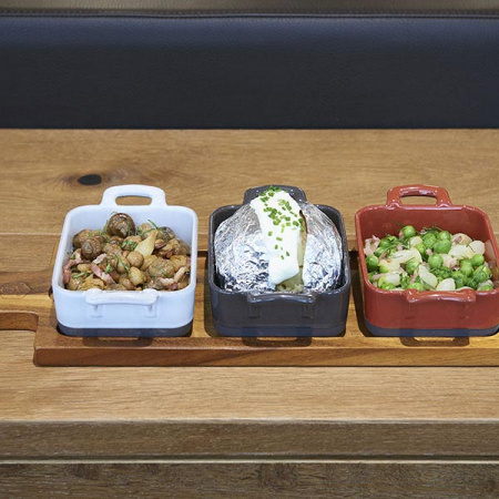 Форма для запекания «Эклипс»;керамика;450мл;,H=45,L=160,B=110мм;красный,черный