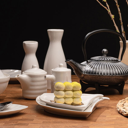 Бутылка для саке «Кунстверк»;фарфор;140мл;D=5,H=12см;белый