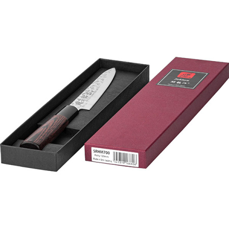 Нож кухонный «Нара»;сталь нерж.,дерево;,L=240/120,B=23мм;металлич.,тем.дерево