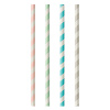 Трубочки «Спираль» без сгиба[100шт];бумага;D=6,L=200мм;разноцветн.