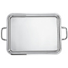 Поднос «Элит» прямоугольный с ручками;сталь нерж.;,L=40,B=26см;серебрист.