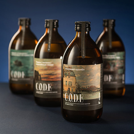Кордиал «Лимонный Крамбл» C.O.D.E;стекло;0,5л;D=7,H=18см