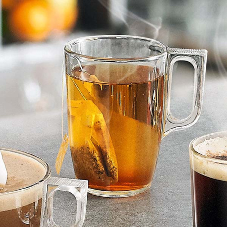 Кружка «Волюто»;стекло;250мл;D=104,H=91мм;прозр.