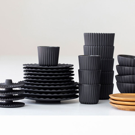 Стакан для горячих напитков «Пекое»;керамика;80мл;D=60,H=55мм;черный