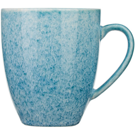 Кружка «Нептун»;фарфор;360мл;D=90,H=105,L=120мм;бирюз.,белый