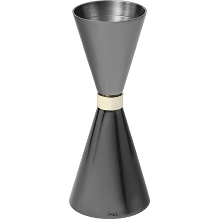 Джиггер «Пробар Премиум Оникс» 30/45 мл;сталь нерж.;D=41/48,H=114мм;черный